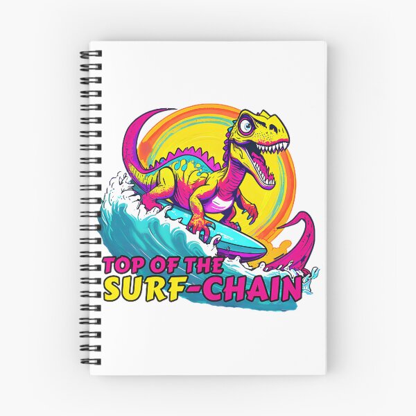 Item preview, Funny T Rex Dinosaur Surfing Cartoon Design for Dinosaur Lovers designed and sold by ItIsIsz.