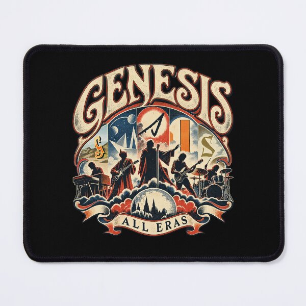 Item preview, Genesis All Eras – Vintage Progressive Rock Classic Band Art designed and sold by Jadegothgobby.