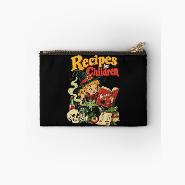 Item preview, Recipes For Children Funny Retro Cartoon Witch Cauldron designed and sold by adiencarteras.