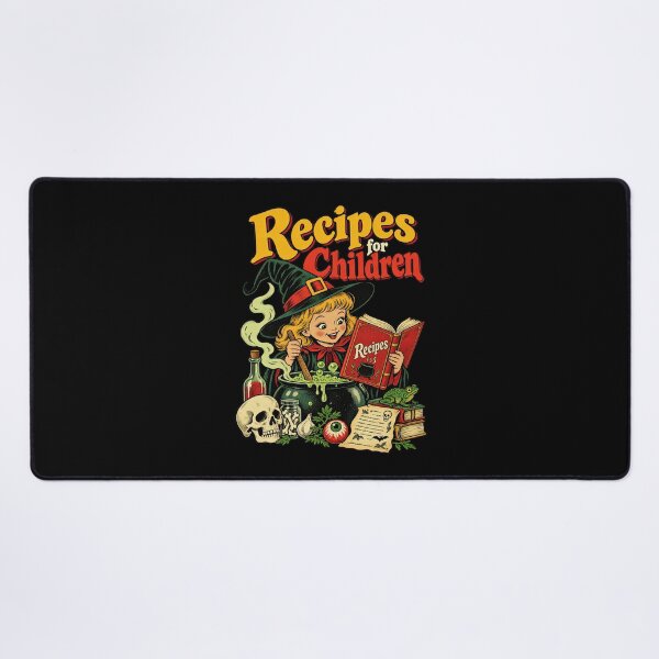 Item preview, Recipes For Children Funny Retro Cartoon Witch Cauldron designed and sold by adiencarteras.