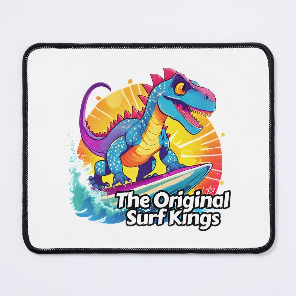 Item preview, Anime Style Dinosaur Surfing with Fun Cartoon Design designed and sold by ItIsIsz.