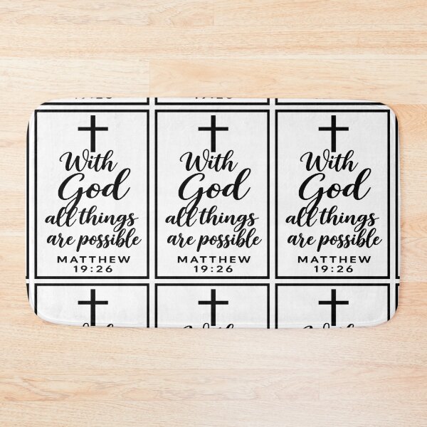 Item preview, with god all things are possible matthew designed and sold by OCD_JESSICA.