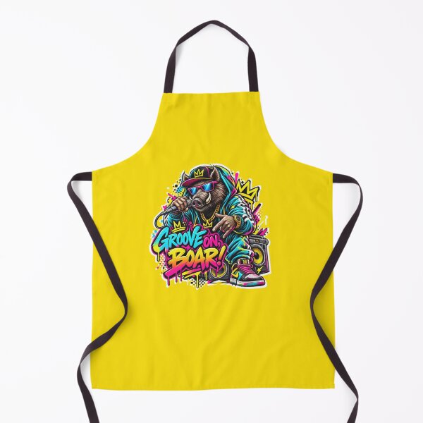 Artikelvorschau, Groove On Boar Lustiger Rapper Boar Graffiti Streetwear Kunst entworfen und verkauft von CABRA SHOP.