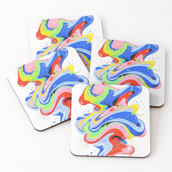 Item preview, Colorful Liquid Abstract Swirl designed and sold by folskullyz.