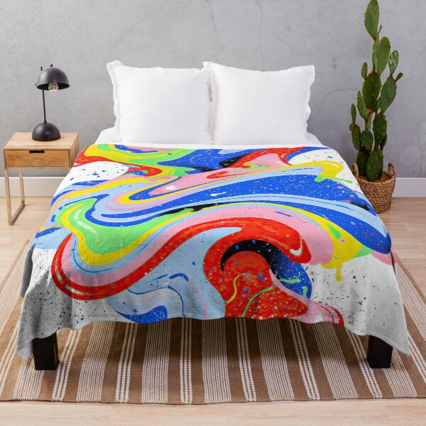 Item preview, Colorful Liquid Abstract Swirl designed and sold by folskullyz.