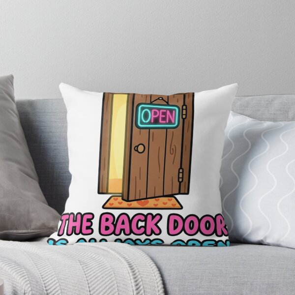 Item preview, The Back Door Is Always Open Funny Cheeky Sticker designed and sold by Off Beat Tee Hut.