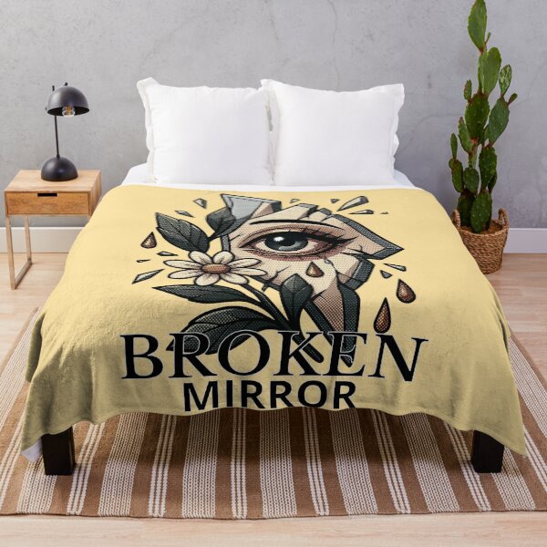 Item preview, Broken Mirror Crying Eye Vintage Comic Tattoo Art designed and sold by MarCinu Art.