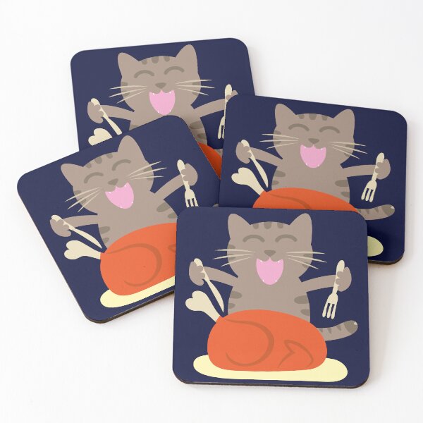 Artikelvorschau, Lustige hungrige Katze – Getigerte Katze bereit fürs Abendessen entworfen und verkauft von fishdesigns.