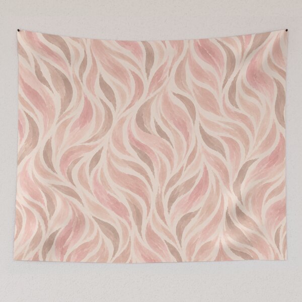 Aperçu de l'œuvre Blush Zebra Waves – Soft Pastel Animal Pattern créée et vendue par HO•Designs.