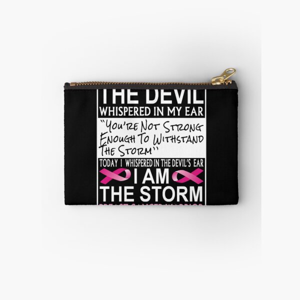 Item preview, Breast Cancer Pink Ribbon | "I Am The Storm" Motivational Cancer Awareness designed and sold by JozkaMerch.