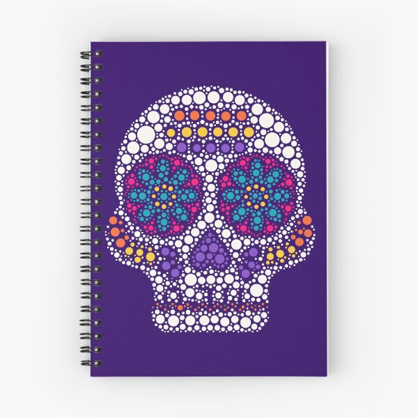 Item preview, Colorful Dot Art Sugar Skull designed and sold by Paolo-Bandal.