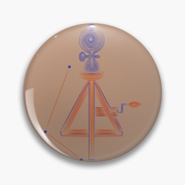 Item preview, Antlia Constellation Blue and Orange Scientific Line Art designed and sold by JAMerArc.