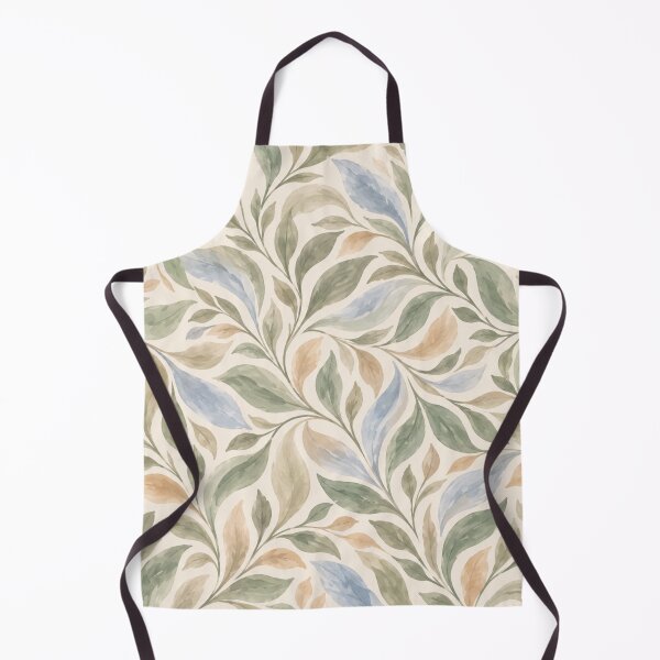 Item preview, Pastel Sage & Blue Leaves – Watercolor Botanical Pattern designed and sold by HO•Designs.