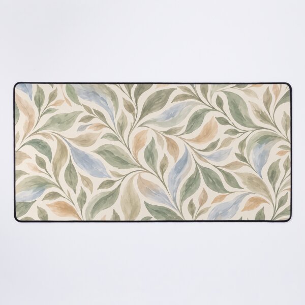 Item preview, Pastel Sage & Blue Leaves – Watercolor Botanical Pattern designed and sold by HO•Designs.