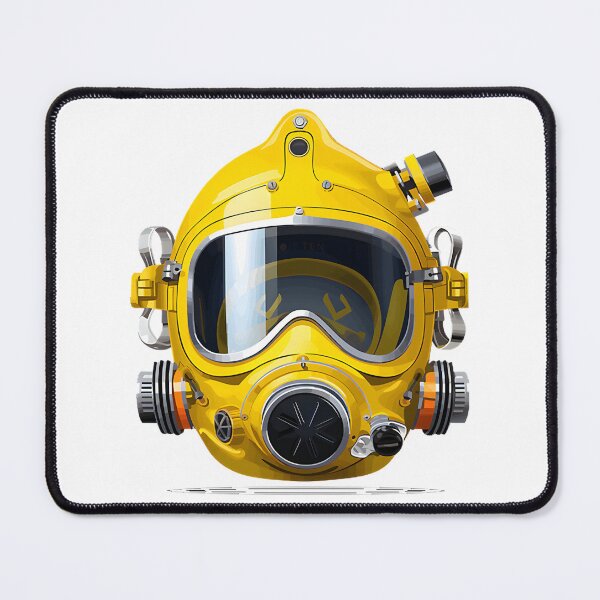 Item preview, Vintage Commercial Diver Helmet Illustration for Underwater Exploration Enthusiasts designed and sold by zwaftney.