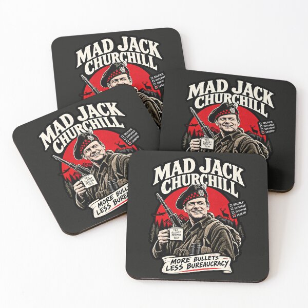 Aperçu de l'œuvre Mad Jack Churchill – Commando britannique – Design militaire vintage de la Seconde Guerre mondiale créée et vendue par Marginalia Workshop.