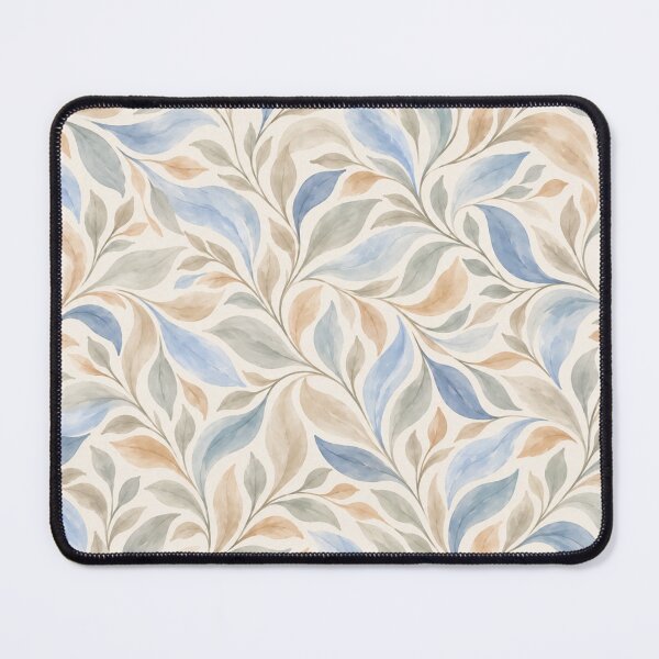 Item preview, Blue Botanical Leaves – Soft Watercolor Pattern designed and sold by HO•Designs.