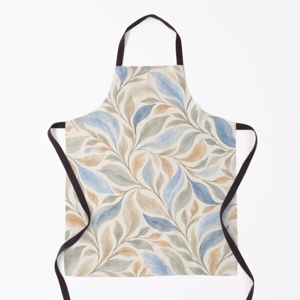 Item preview, Blue Botanical Leaves – Soft Watercolor Pattern designed and sold by HO•Designs.