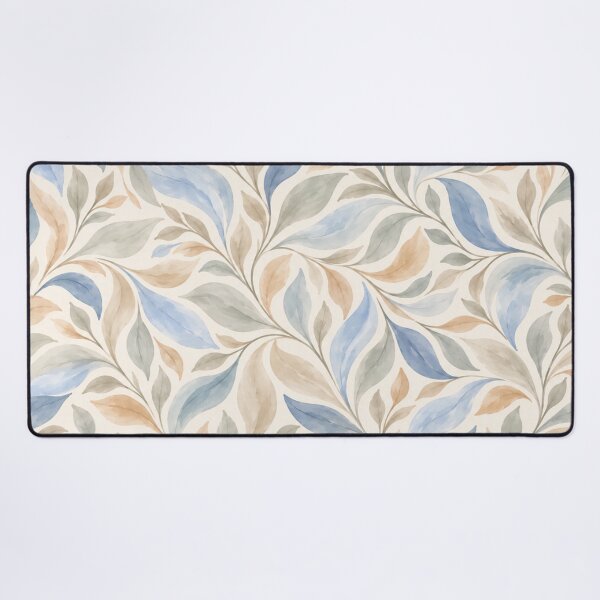 Artikelvorschau, Blue Botanical Leaves – Soft Watercolor Pattern entworfen und verkauft von HO•Designs.