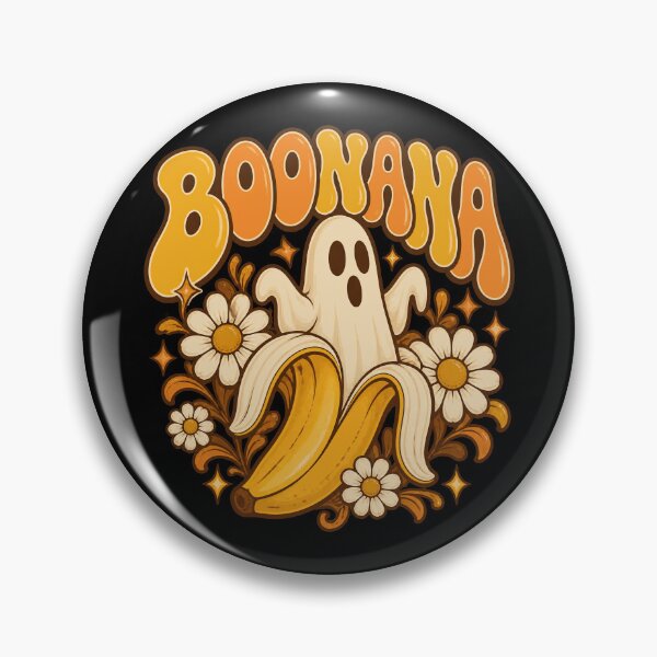 Item preview, Boonana 70s Retro Groovy Banana Ghost Autumn Flower Artwork designed and sold by yassin-stags.