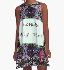 Dirac equation, #Dirac, #equation, #DiracEquation, Physics, #Physics, Modish, original, ingenious, novel, own, individual, unorthodox, refined A-Line Dress