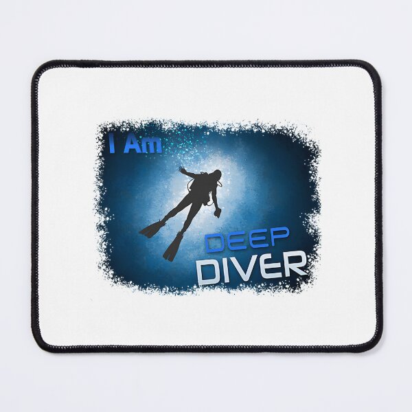 Item preview, I Am Deep Diver Motivational Ocean Adventure Graphic Design designed and sold by zwaftney.