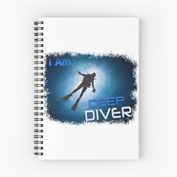 Item preview, I Am Deep Diver Motivational Ocean Adventure Graphic Design designed and sold by zwaftney.