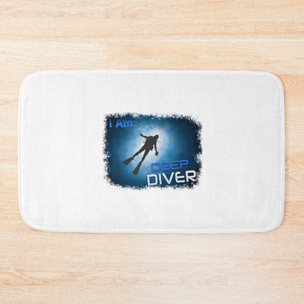 Item preview, I Am Deep Diver Motivational Ocean Adventure Graphic Design designed and sold by zwaftney.
