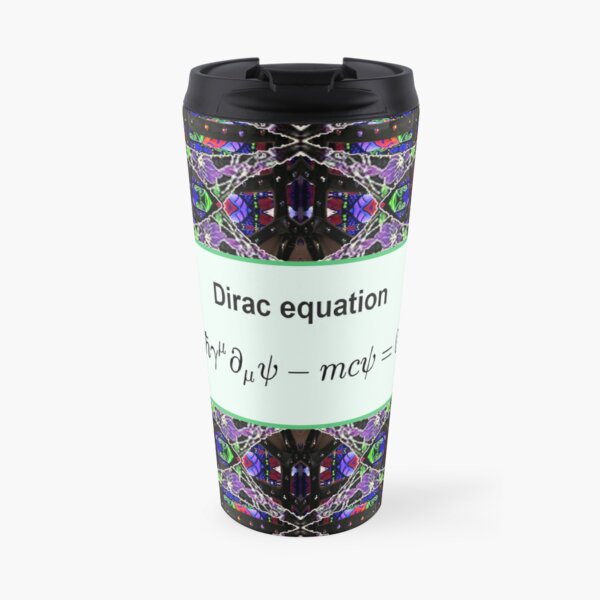 Dirac equation, #Dirac, #equation, #DiracEquation, Physics, #Physics, Modish, original, ingenious, novel, own, individual, unorthodox, refined Travel Coffee Mug