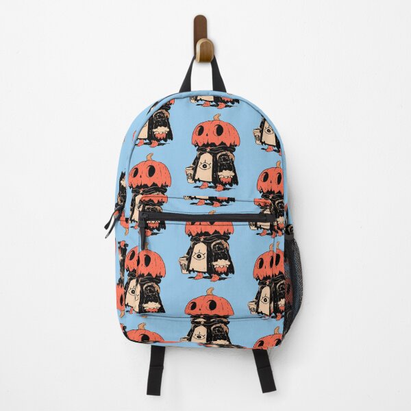 Item preview, Kawaii Pumpkin Head Wizard Coffee Halloween Spooky Retro Art designed and sold by kuwagatamushi.