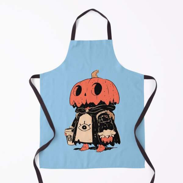 Item preview, Kawaii Pumpkin Head Wizard Coffee Halloween Spooky Retro Art    designed and sold by kuwagatamushi.