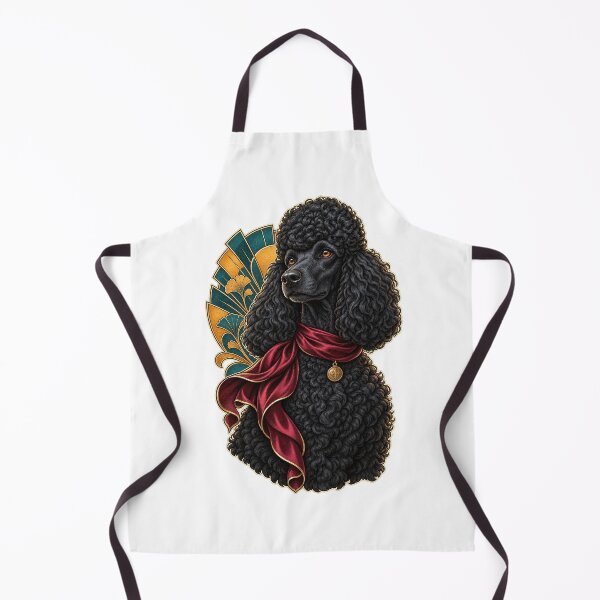 Item preview, Poodle Art Deco Evening designed and sold by PlanetPiperArt.