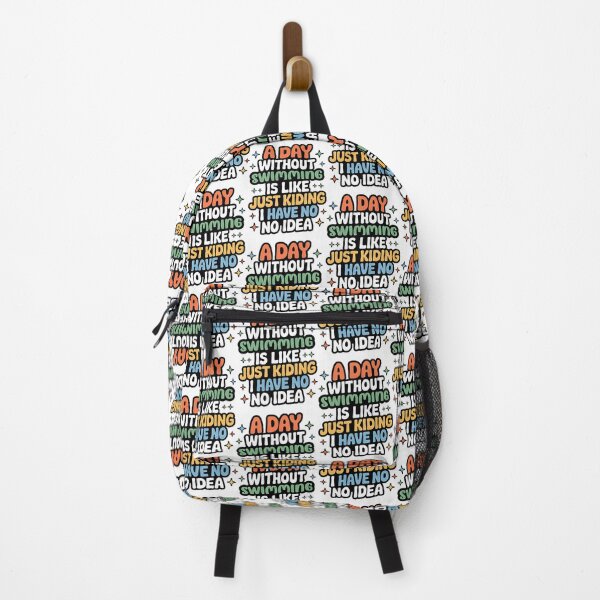 Item preview, Funny Swimming Lover Quote - A Day Without Swimming Is Like Just Kidding designed and sold by Angelizen.