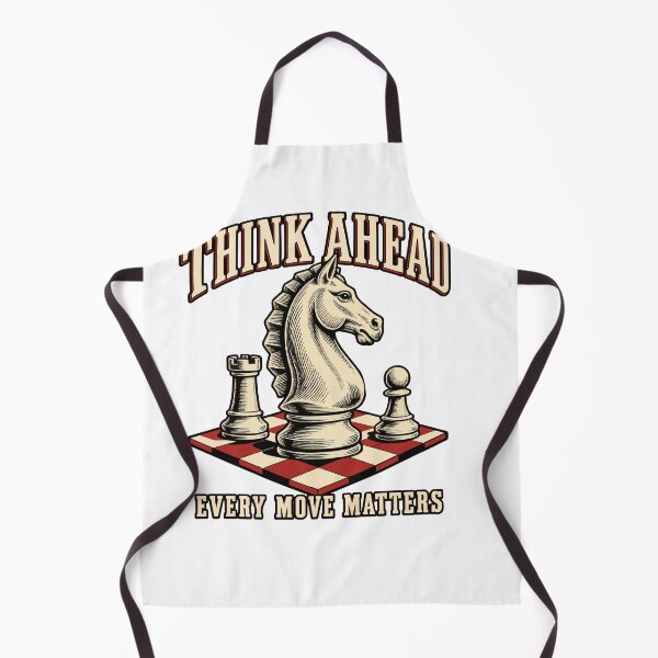 Item preview, Think Ahead Vintage Chess Knight Illustration designed and sold by sasaPRO.