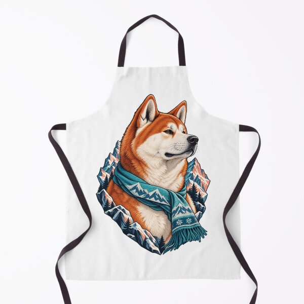 Item preview, Akita Winter Ridge Guardian designed and sold by PlanetPiperArt.