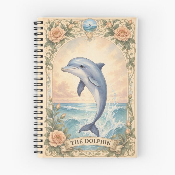 Item preview, Adorable Dolphin - Botanical Art Nouveau Watercolor designed and sold by Lady-K-.