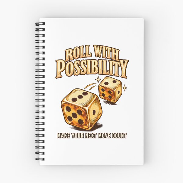Item preview, Roll With Possibility Vintage Dice Illustration designed and sold by sasaPRO.