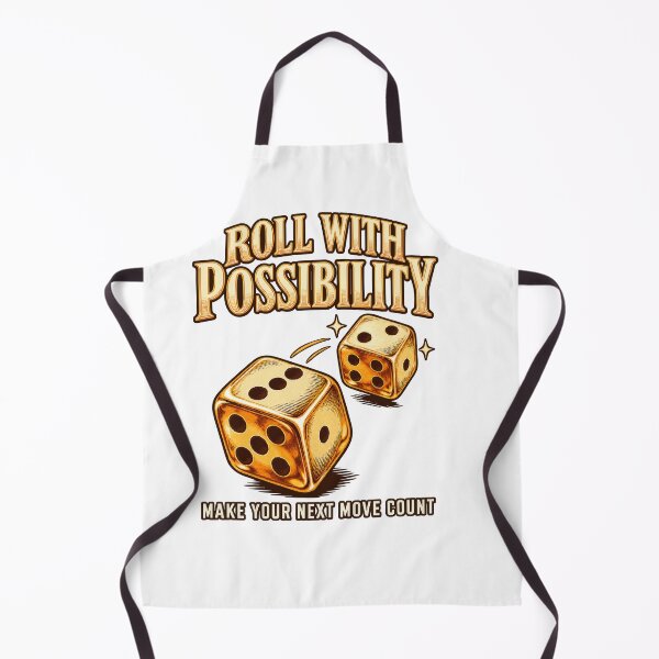 Item preview, Roll With Possibility Vintage Dice Illustration designed and sold by sasaPRO.