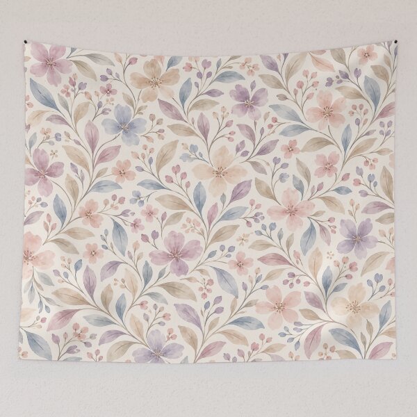 Artikelvorschau, Pastel Watercolor Flowers – Soft Botanical Floral Pattern entworfen und verkauft von HO•Designs.