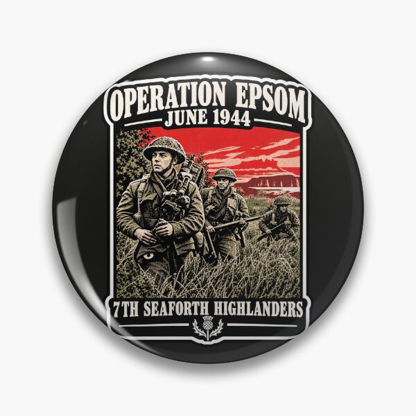 Item preview, Operation Epsom – 7th Seaforth Highlanders | British Army WWII designed and sold by Marginalia Workshop.