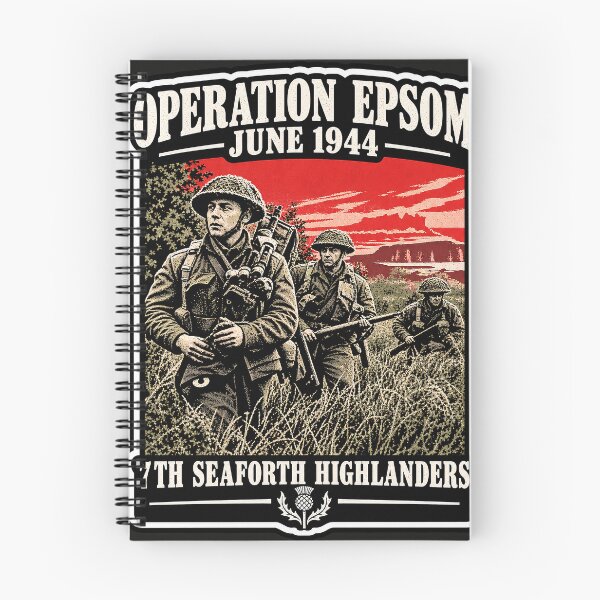 Item preview, Operation Epsom – 7th Seaforth Highlanders | British Army WWII designed and sold by Marginalia Workshop.
