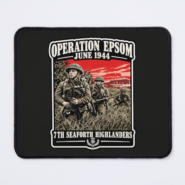 Item preview, Operation Epsom – 7th Seaforth Highlanders | British Army WWII designed and sold by Marginalia Workshop.