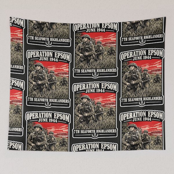 Item preview, Operation Epsom – 7th Seaforth Highlanders | British Army WWII designed and sold by Marginalia Workshop.