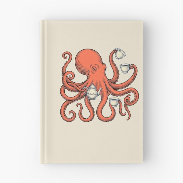 Item preview, Vintage Engraving Octopus Tea Party designed and sold by Rariks.