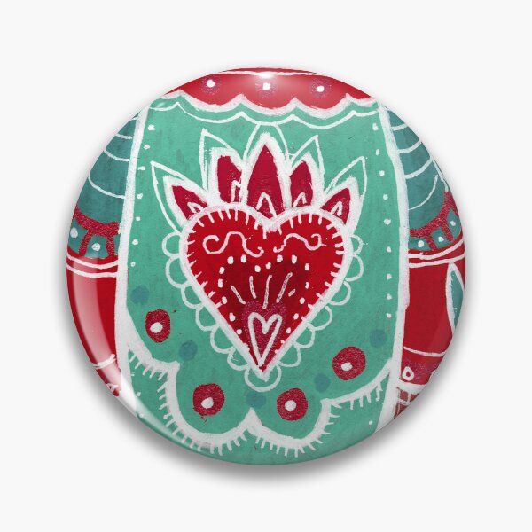 Item preview, Dove with Sacred Heart in Red and Teal designed and sold by Fani*.