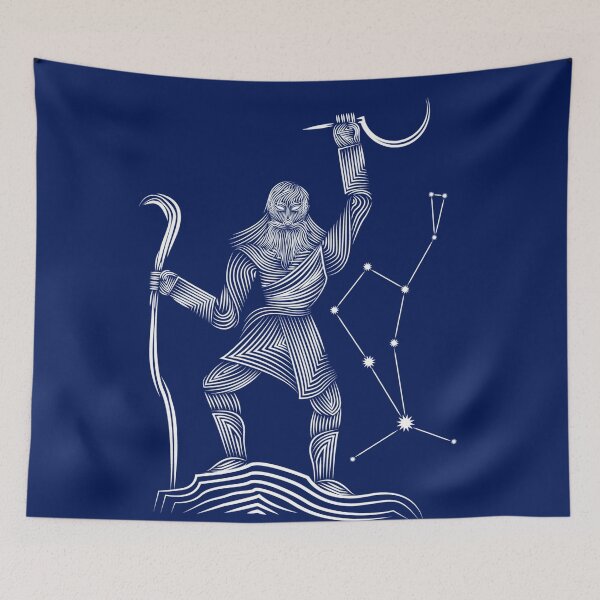 Item preview, Boötes Herdsman Constellation White Celestial Line Art designed and sold by JAMerArc.