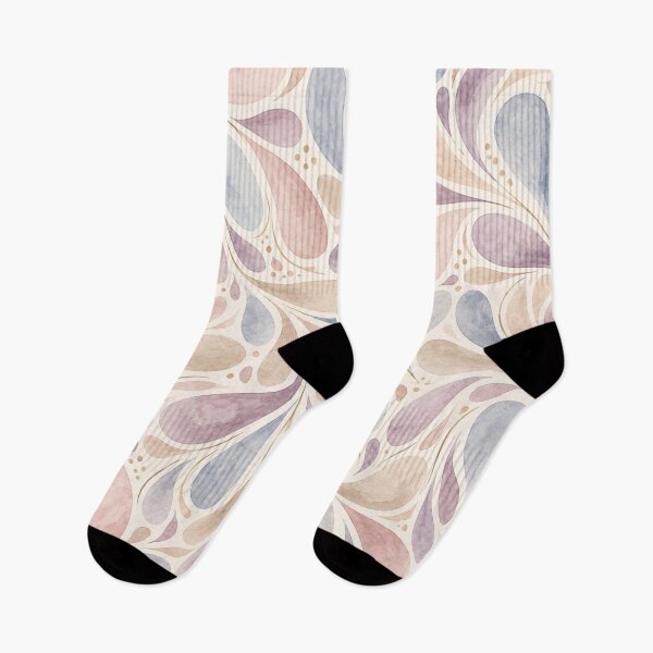Aperçu de l'œuvre Pastel Watercolor Drops – Abstract Flowing Pattern créée et vendue par HO•Designs.
