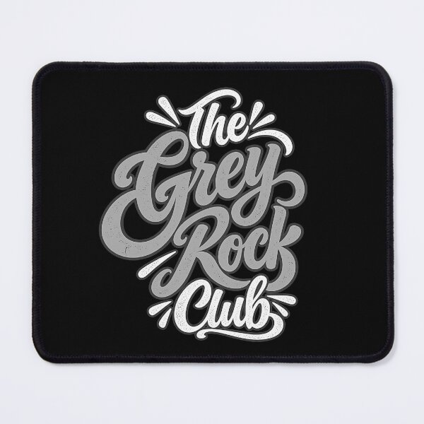Item preview, The Grey Rock Club Narcissistic Abuse Recovery Beautiful Typography  designed and sold by QuirkyGuacamole.