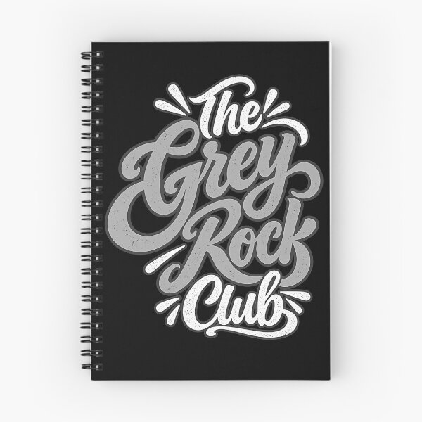 Item preview, The Grey Rock Club Narcissistic Abuse Recovery Beautiful Typography  designed and sold by QuirkyGuacamole.
