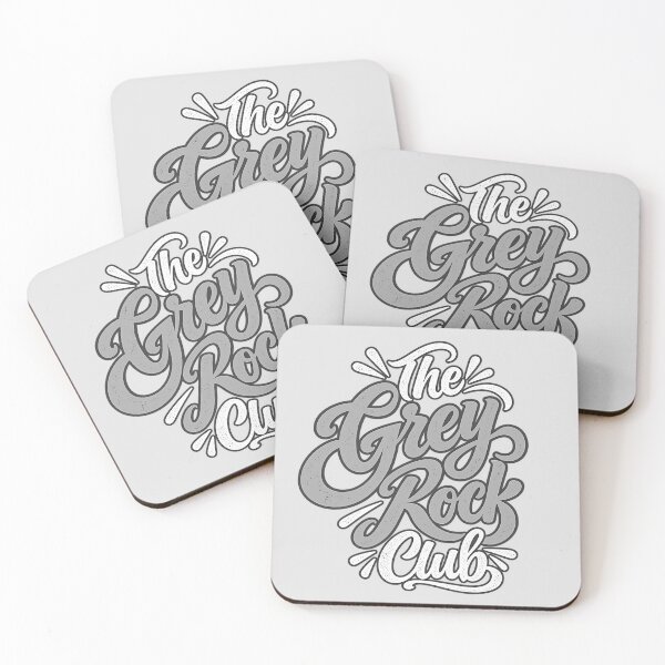 Item preview, The Grey Rock Club Narcissistic Abuse Recovery Beautiful Typography  designed and sold by QuirkyGuacamole.